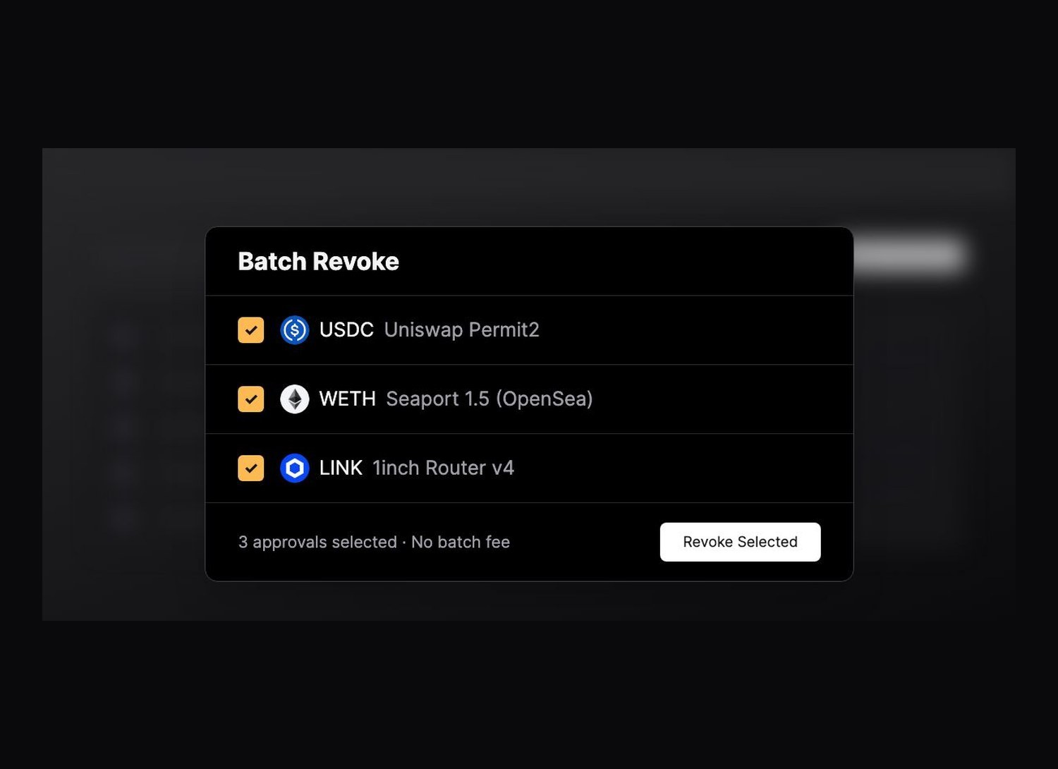Revoke.cash — экран 2