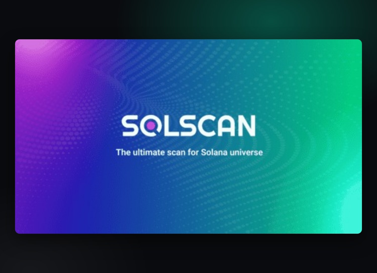 Solscan — экран 1