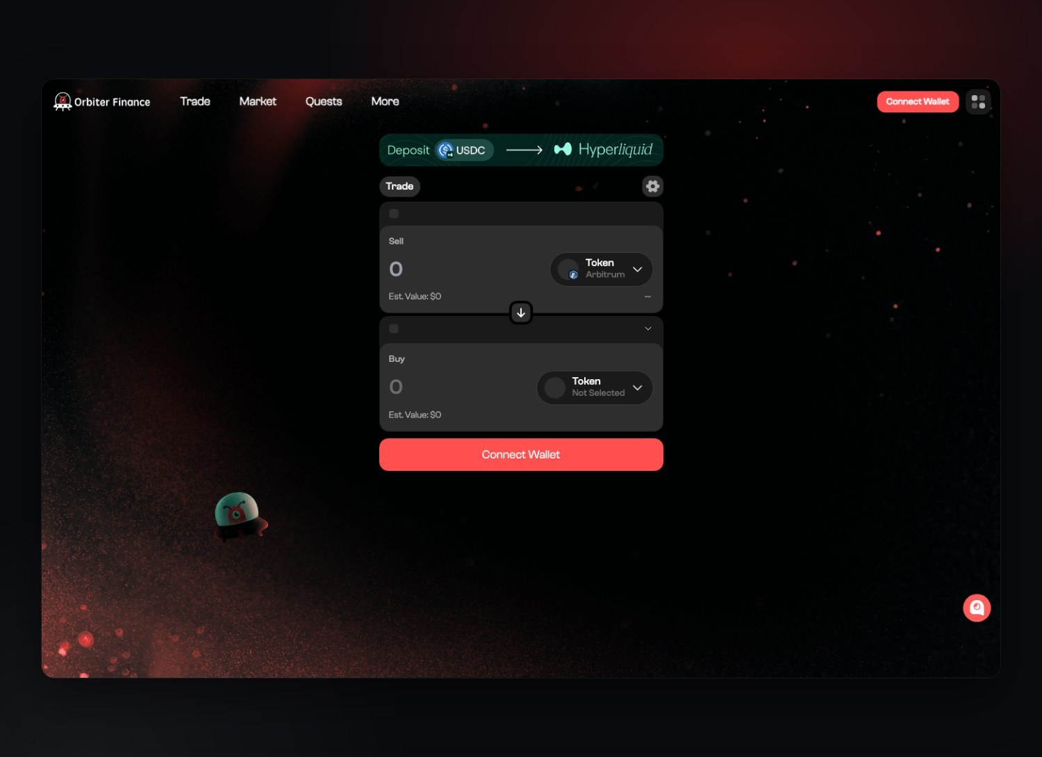 Orbiter Finance — экран 1