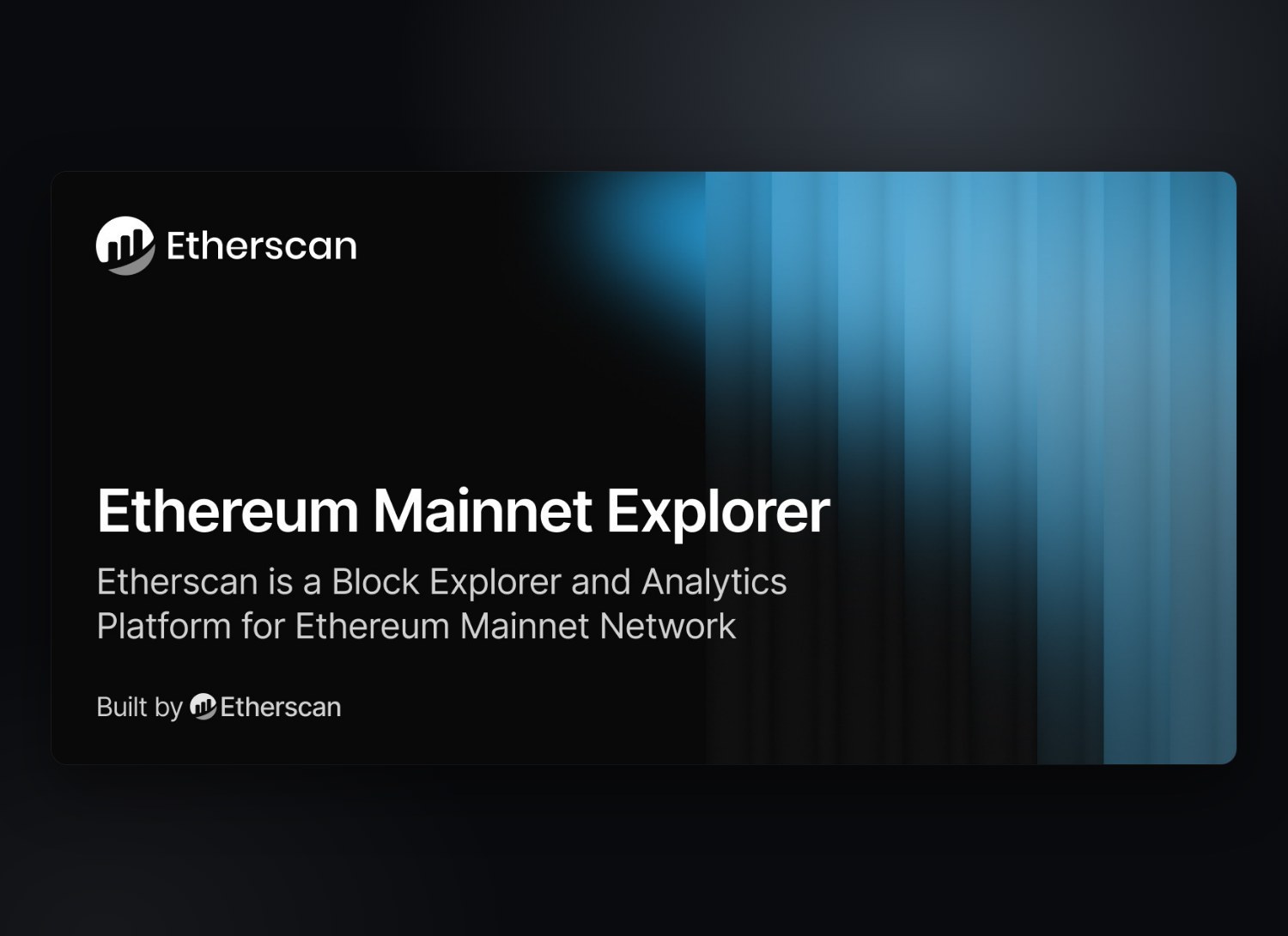 Etherscan — экран 1